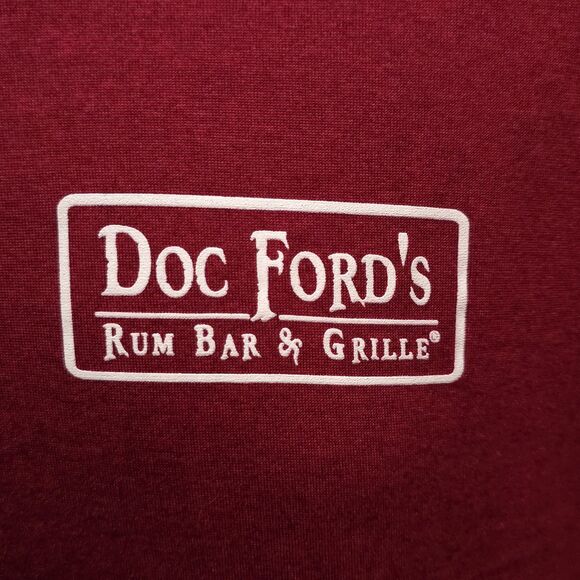 Doc Fords Lightweight Florida Tshirt MensLg Red Rum Bar Graphic Tee Fishing Thin - Picture 6 of 13
